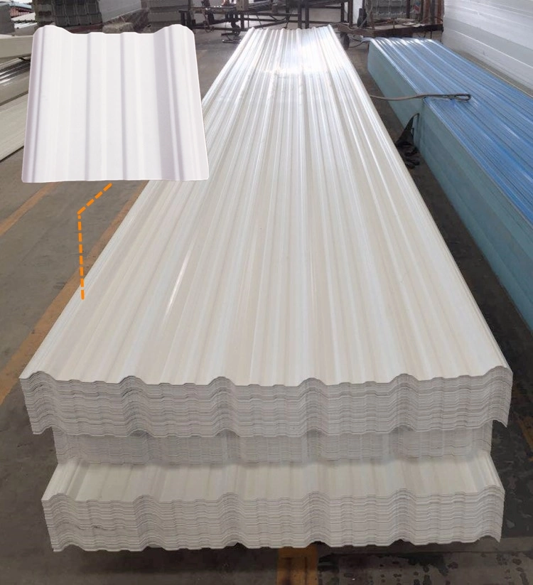 Mill Noise Avoiding Plastic Corrugated Roofing Tile PVC Roof Sheet