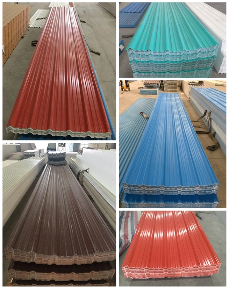 Mill Noise Avoiding Plastic Corrugated Roofing Tile PVC Roof Sheet